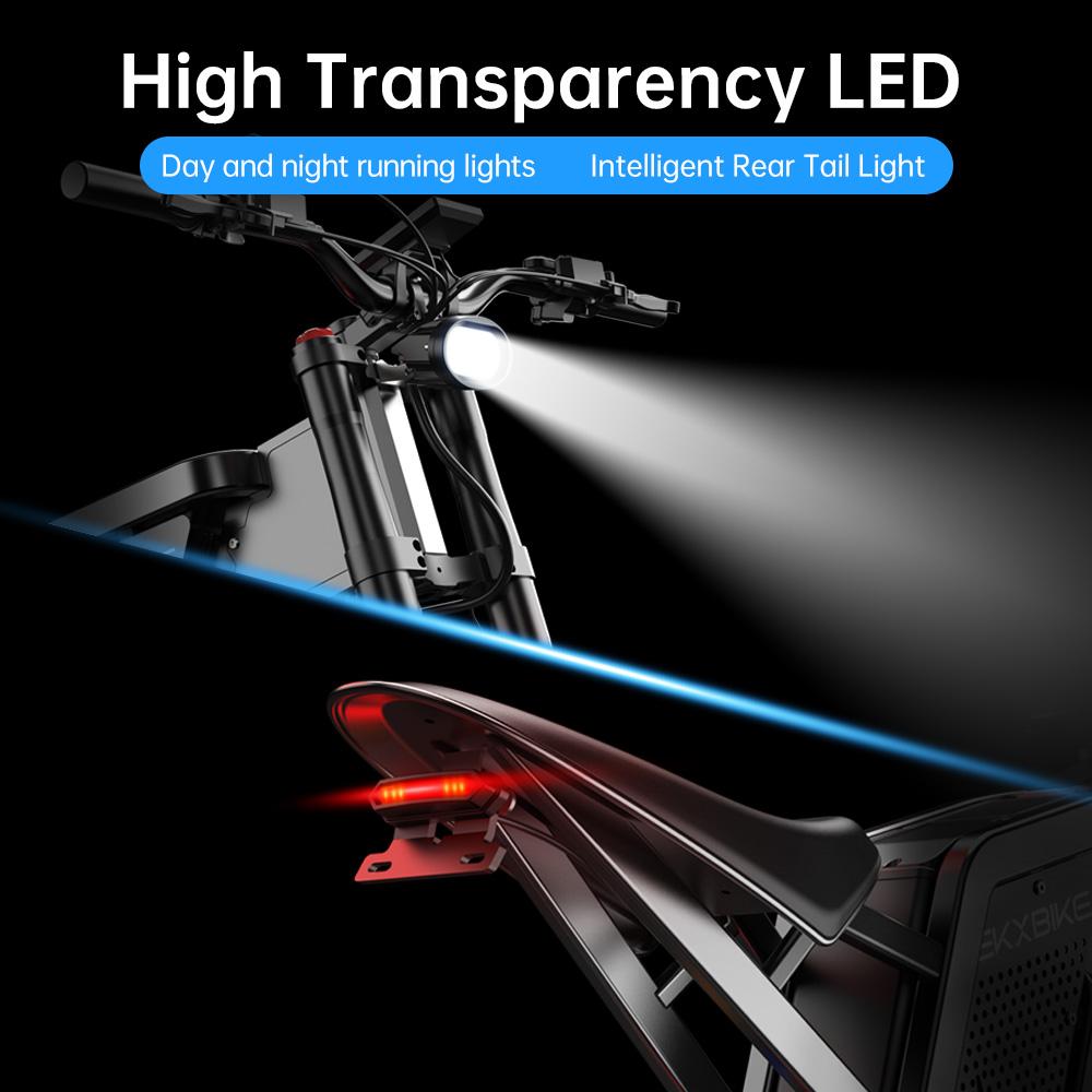 Электровелосипед X21 Max, 85 км/ч, 60В30Ач, 20*1,9'', 80 км запас хода, 7 скоростей, 180 кг грузоподъемность, двойная подвеска, двойной гидравлический дисковый тормоз