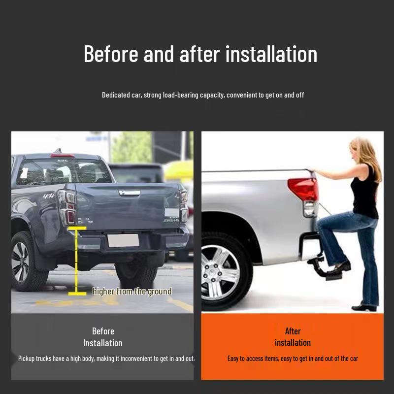 Pickup Truck Tailgate Step for Ranger, Revo, Dmax, Triton, Navara