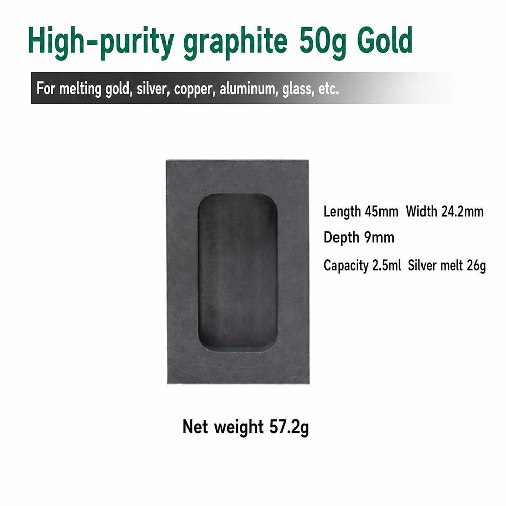 1Pcs Black Porous Crucible Mould Gold Silver Ingot Mold for Non-Ferrous Metal Smelting