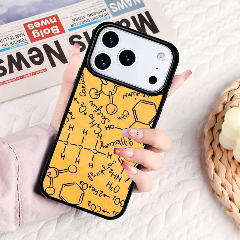 Biology and Chemistry soft Phone Case For IPhone 17 16e 15 14 13 12 11 Pro Max Air Mini Soft Protective Cover
