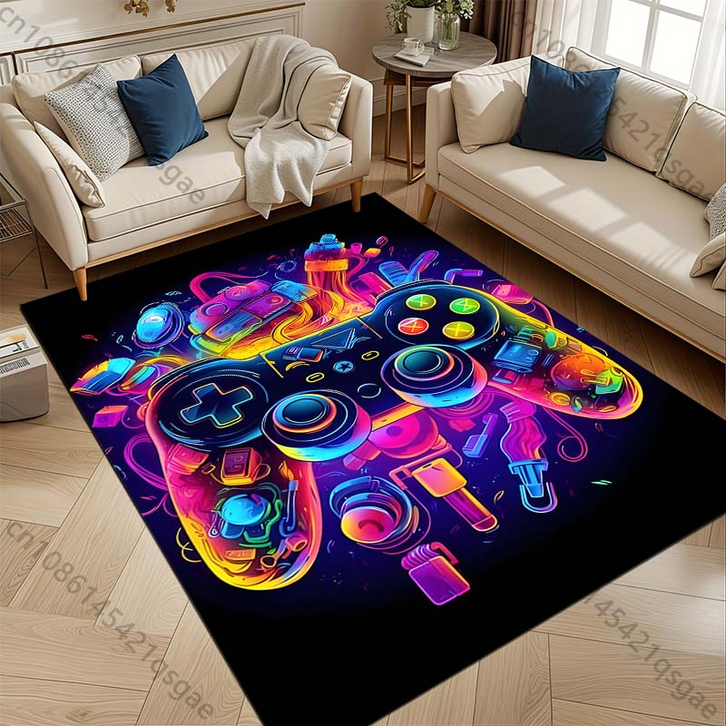 Multiple sizes Game controller and accessories Carpet for Living Room Bedroom Sofa Home Decor Rus Non-slip Floor Mat Luxury Gift