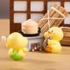 Resin Little Cooking Duck Statue Fairy Garden Desktop Knick-knacks Cartoon Yellow Duck Figurines