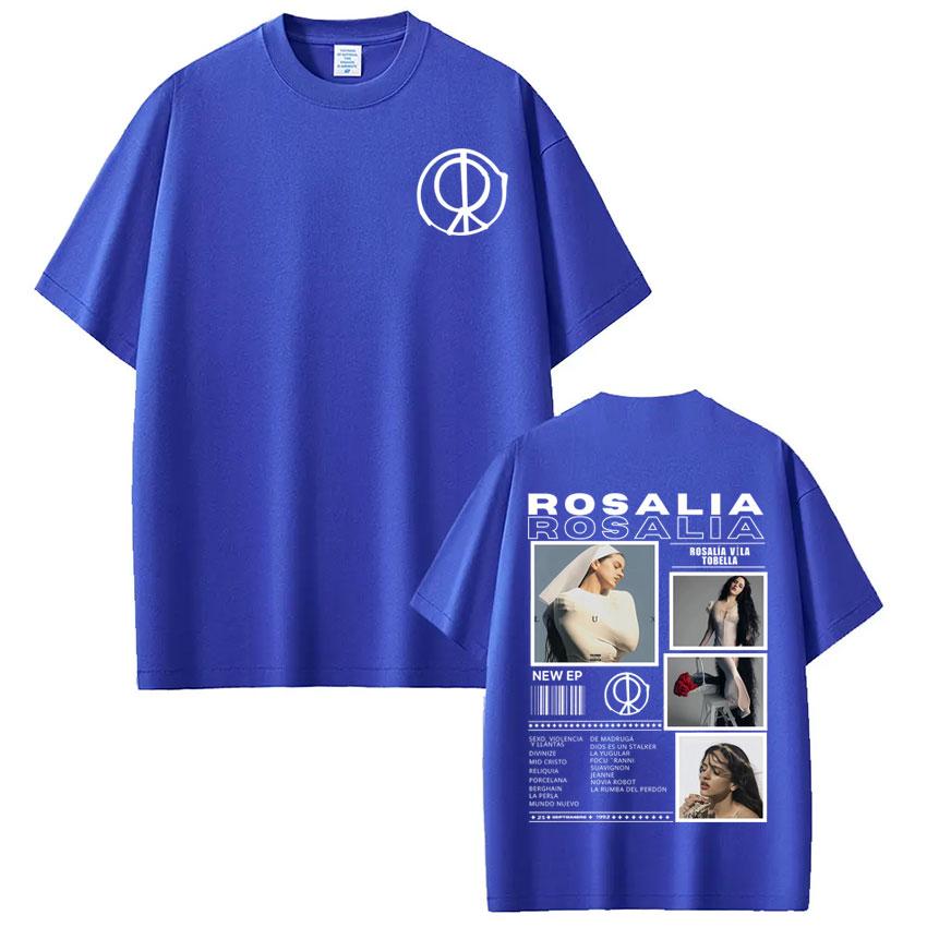 Singer Rosalía LUX Album Tour 2025 Print Tshirt Men Women Fashion Cotton Tshirts Oversized Hiphop Casual Comfort T Shirts Top