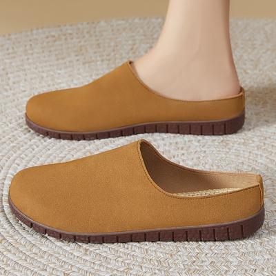 Новые женские легкие тапочки - Мягкая подошва Тапочки с закрытым носком Домашние тапочки Нескользящие Амортизирующие Поддержка свода стопы Удобная одежда для отдыха на открытом воздухе