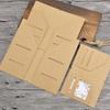 Kraft Paper Storage Bag Traveler's Notebook Journal Diary Plug-in Type File Holder Card Storage Bag Tickets Pocket