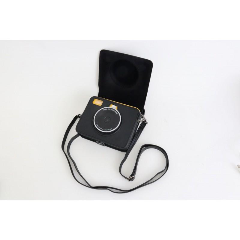 PU Leather Camera Case Kodak Mini Shot Retro 3 C300R Printer Slim Shoulder Bag With Protective Interior