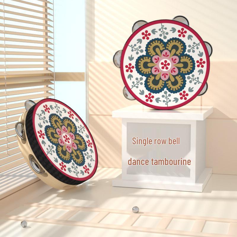 6-дюймовый тамбурин в дуньхуанском стиле: Древний Перформанс Ручной Барабан и Инструмент Орфа