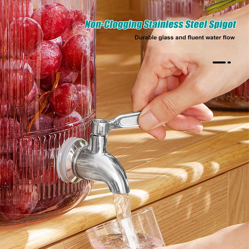 Кран для винной бочки из нержавеющей стали, кран для напитков, сока, горячей воды, шаровой кран, банка для вина 16 мм/12 мм, аксессуары для домашнего бара