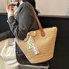 Straw Beach Bag Summer Woven Tote Bag Large Capacity Shoulder Commuting Woven Bag for Women Straw Purses and Handbags Woven Bag
