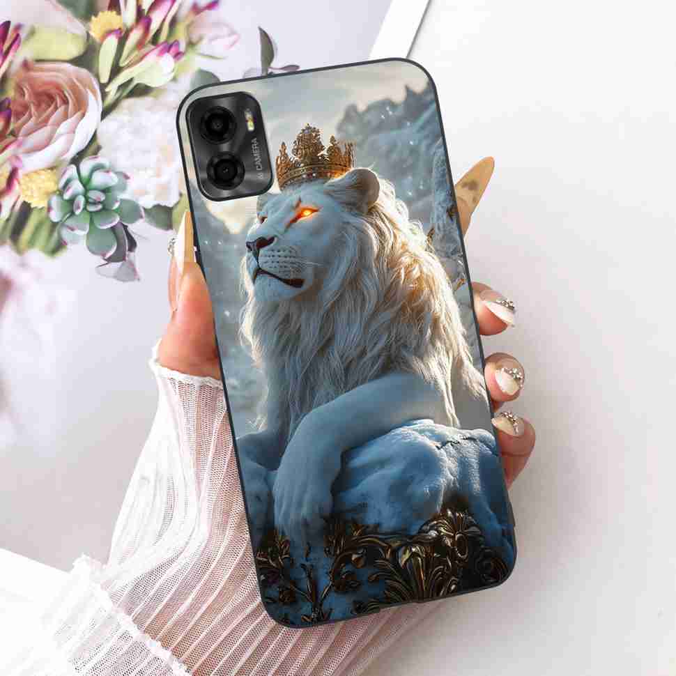 For Motorola Moto E22s 4G 6.5" Case Colorful Flower Cartoon Dragon Silicone TPU Black Cover For MOTO E22s E 22S 4G Phone Shell