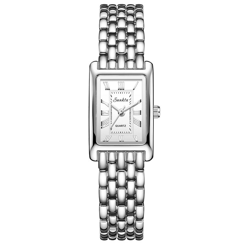 SUNKTA Elegant Women's Watches Waterproof Calendar Quartz Wristwatch Simple Fashion Ladies Watches Vintage Watch for Women+BOX