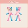 Cartoon Color Cute Blocked Rabbit Plush Toy Pendant With Ears Stretchable