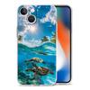 Чехол для телефона iPhone 17 Чехлы iPhone Air 16 15 12 13 14 Pro Max 7 8 Plus 16Pro iPhone11 Прозрачный чехол Крутая Морская Черепаха