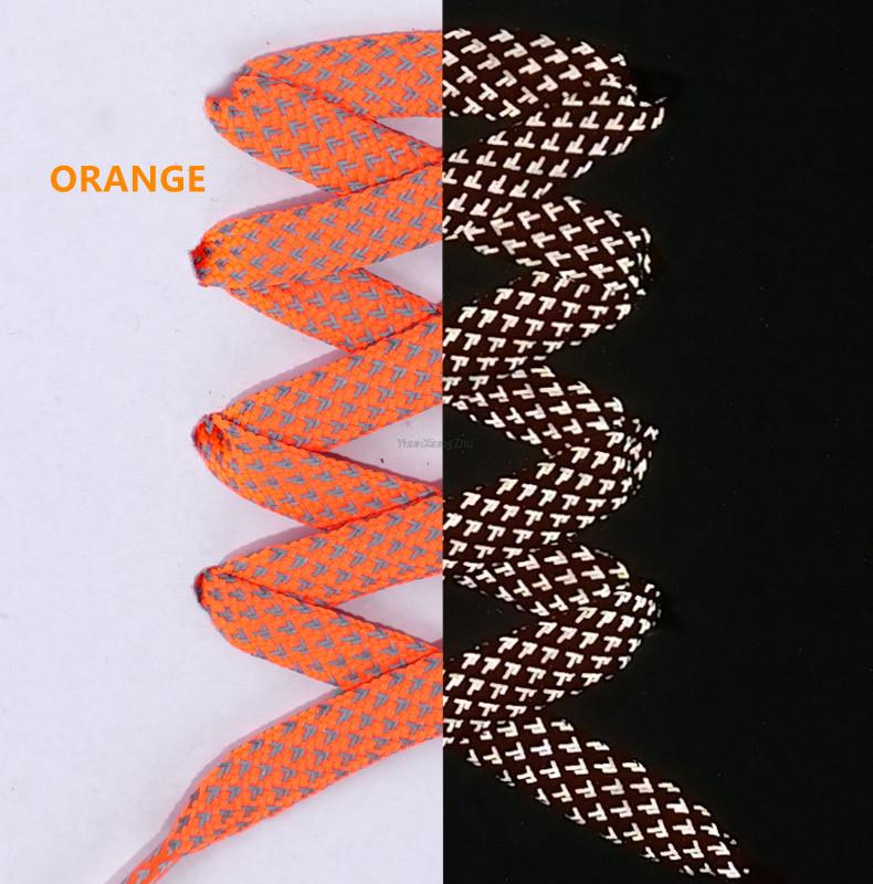 1 пара светоотражающих шнурков плоские шнурки для кроссовок цветные светоотражающие шнурки светящиеся шнурки 100/120/140/160 см шнурки