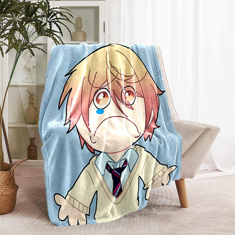 1pc Blanket Tenma Tsukasa Print Design, Lightweight Blanket for Sofa, Bed- Soft &Warm, Gift for All Seasons like Christmas, Halloween