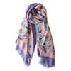 80 Digital Inkjet Wool Scarves In Autumn and Winter, Shading Shawls and Scarves for Dual Use In Autumn and Winter