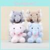 Elephant Blue Plush Toy With Pp Cotton Filling Soft Short Fur For Kids Idea Gift