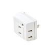 Power Tap Outlet, 3 Ports, Lightning Guard, Uses Heat Resistant Material, Insulation Cap, PSE Technical Standards Compliant, White T-KTR01WH
