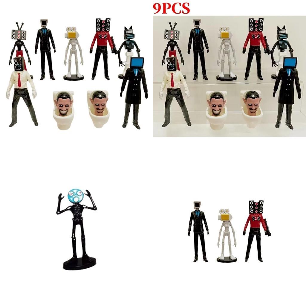 Высококачественный ПВХ 2,5-4,5 дюйма Туалетный Человек против Человека-Наблюдателя Фигурка Модель Украшение