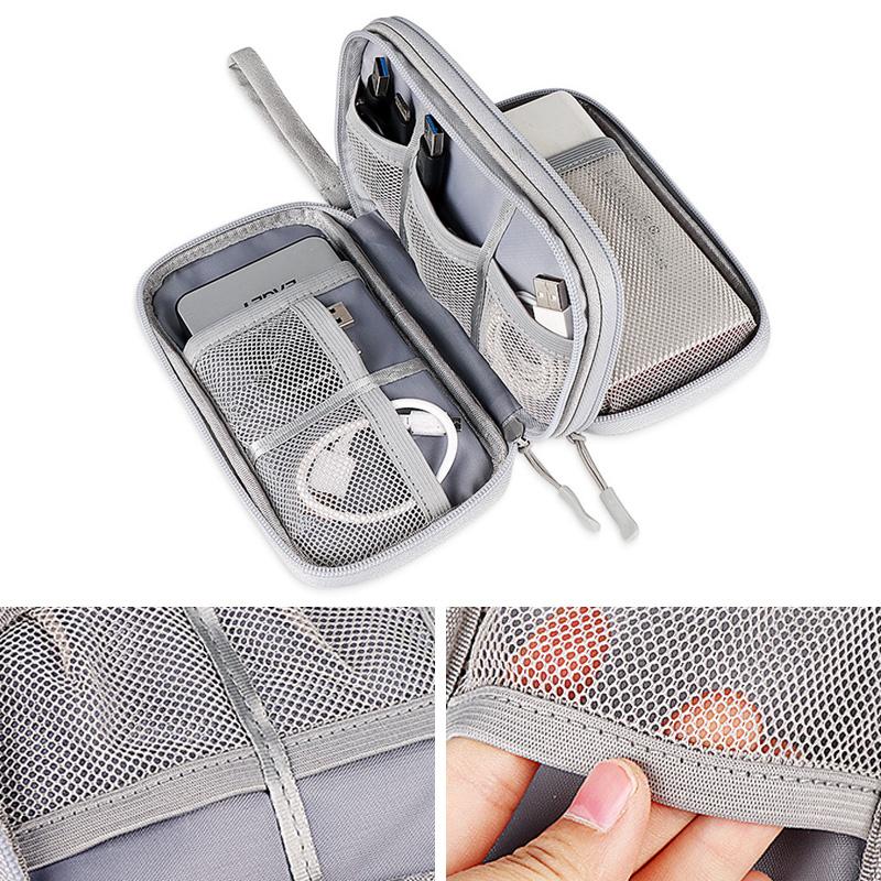 Gadget Cable Organizer Bag Digital USB Cable Storage Bag Portable Travel Organizer for Wire Earphone Power Bank Storage Bags