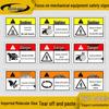 High Temp Hazard Warning Sign: Mechanical Equipment Surface Injury Caution - Bilingual