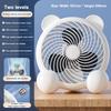 4/7 дюйма Настольный вентилятор Ультра тихий USB-зарядка Вентилятор-панда для офиса дома Портативный общежитие Кемпинг На улице