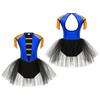 Qizlar uchun Ringmaster Sirk Fantaziyali Kiyinish Kostyumi Pomponlar Raqs Leotard Libosi Halloween Kospley Partiyasi Kiyimlari