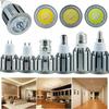 Диммируемые светодиодные споты 7 Вт 9 Вт 12 В E27 E12 E14 B22 B15 COB Spot Light Bulbs Яркие домашние лампы GU10 GU5.3 110 В 220 В C36 Алюминиевые