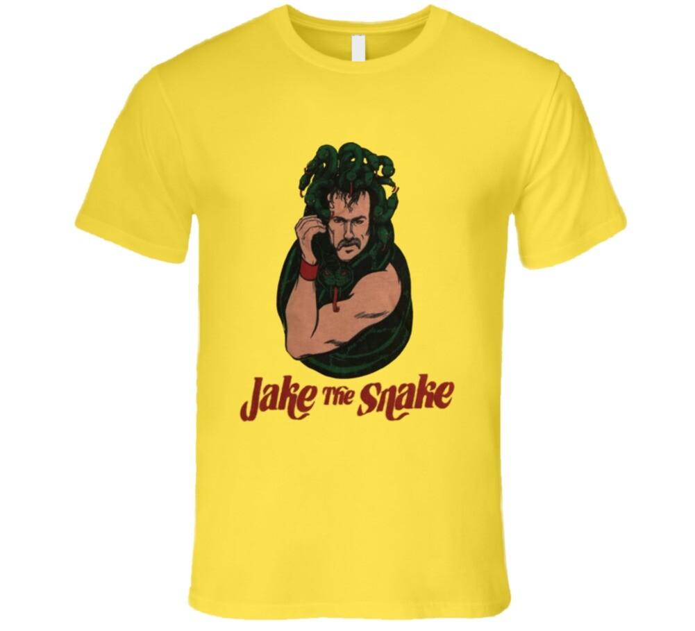 Jake The Snake Retro Wrestling Snake Head Retro Wrestling Fan T Shirt