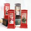 Christmas Chestnut Telephone Booth Christmas Desktop Decoration Luminous Telephone Booth Creative Night Light Christmas Gifts
