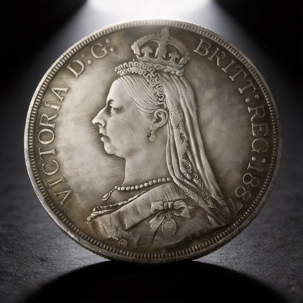 Британская винтажная памятная монета 1887 года, латунь, серебряное покрытие, коллекционный подарок для церемонии