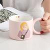 Мультяшная керамическая кружка для девочек и мальчиков, офисная кружка с симпатичной дорогой чашкой для студентов, пара стаканов для воды