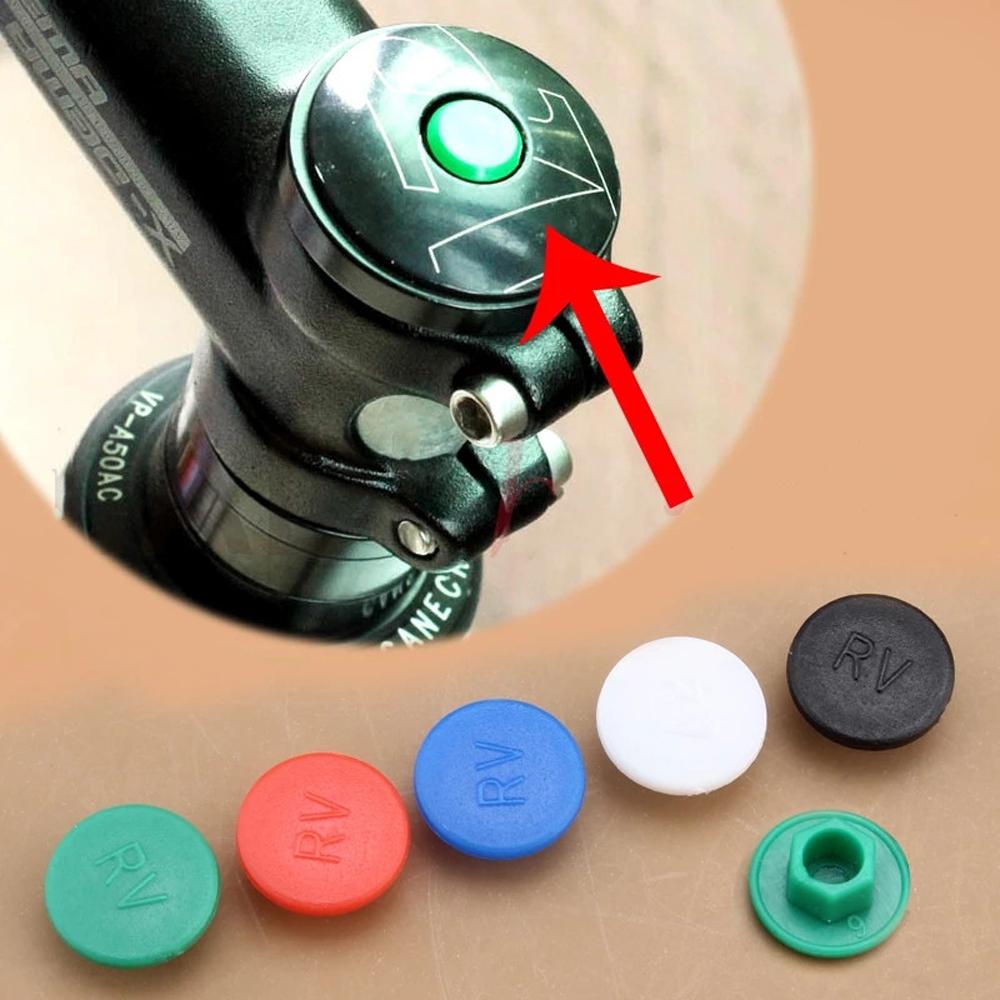 Bicycle Stem Protective Mountain Bike M5 Screw Dust-Proof Bike Headset Stem Hexagon Screws Cap Screw Caps Hexagon Bolt Cover