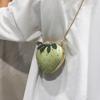 Милые фрукты клубника в форме сердца из искусственной кожи с заклепками Мини-модная женская цепочка Кошелек-клатч Сумка-тоут женская сумка с клапаном Q5