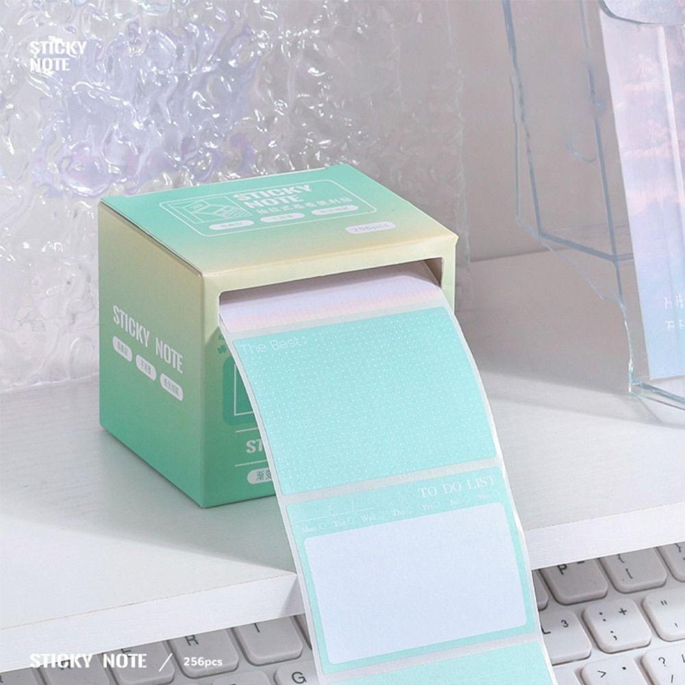256 PCS/Set DIY Memo Pad Pull-out Roll Type Scrapbook Sticker Study Sticky Note  Creative Stationery
