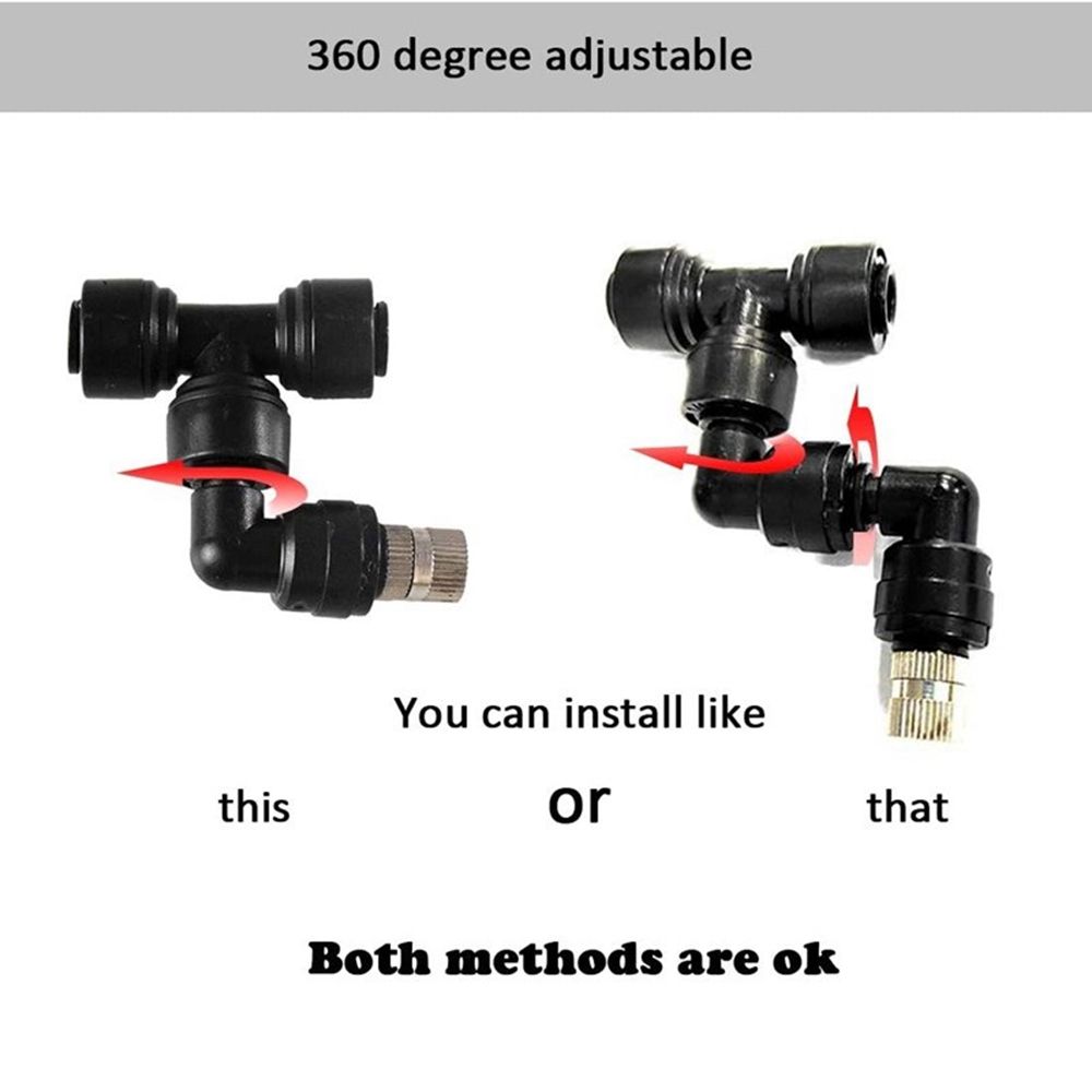 Aquarium For Reptiles Greenhouse Quick Connectors Fogger Sprinkler Misting Nozzles Sprinklers