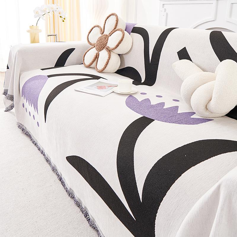 Nordic Creative Sofa Towel Full Cover Cloth Chenille Thickened Anti-Scratching Sofa Cover All-Inclusive Universal Cover