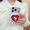 Магнитная подставка и чехол для телефона с рисунком «Кошка в горошек» для iPhone 17/16 Pro Max/15 Pro