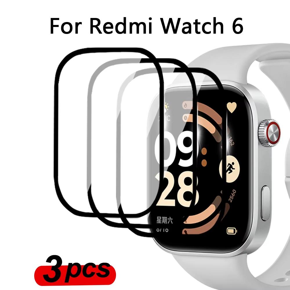 Пленка TPU для Xiaomi Redmi Watch 6 Аксессуары Защитная пленка для экрана Изогнутая HD Clear Антицарапающая Покрывающая пленка для Redmi Watch6 Пленка