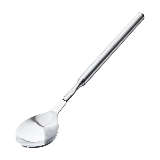 Телескопическая вилка, телескопическая ложка, нержавеющая сталь, нож для гриля, выдвижная, 8,7–25,4 дюйма, столовые вилки, устойчивые к ржавчине, столовые приборы для барбекю, десертов, фруктов