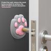 2 Pcs Cat Paw Doorknob Crash Pad Mute Cabinet Door Handle Lock Silencer Anti-Collision Pad Wall Protector Windproof Doorknob Pad Household Supplies