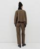 HAGAHI Contrast Collar Jacket - Khaki