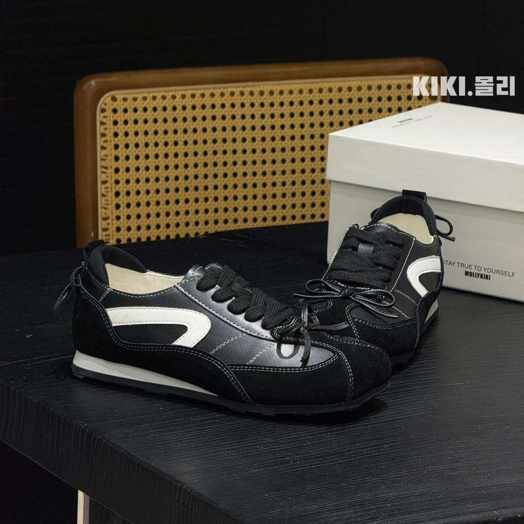 Niche apple head German training shoes women's ins tide 2025 summer new retro design sense color matching casual sports shoes