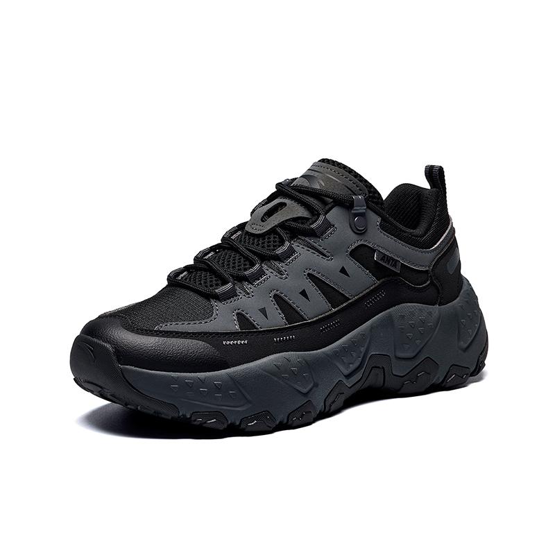ANTA Rock Casual Shoes Women's Low Top Basic Black/Castle Gray 122648857-6