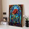 Disney 5D DIY Diamond Painting Decorations Rose Themed Stained Window Art Illustrations Diamond Embroidery and Rhinestone Cross Stitch Sets Handmade