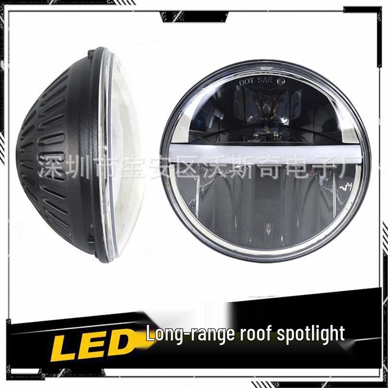 Wrangler 7" 30W LED Headlight with Daytime Running Light and Turn Signal, High/Low Beam.