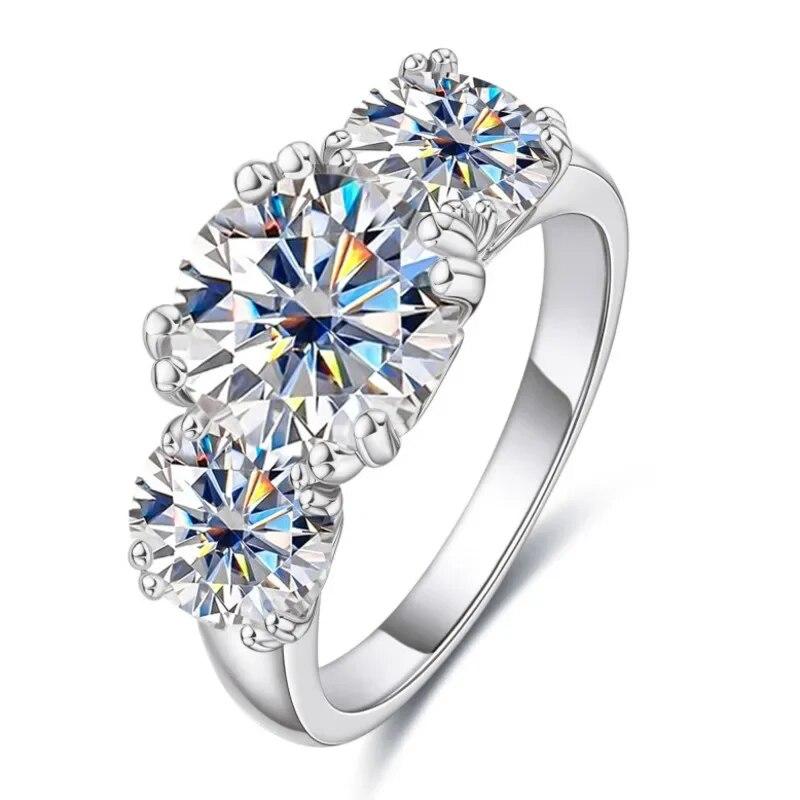 Sace Gems Сертифицированное GRA кольцо с муассанитом 2 карата VVS1 Lab Diamond Solitaire Кольцо для женщин Обручальное кольцо с обещанием ювелирных изделий
