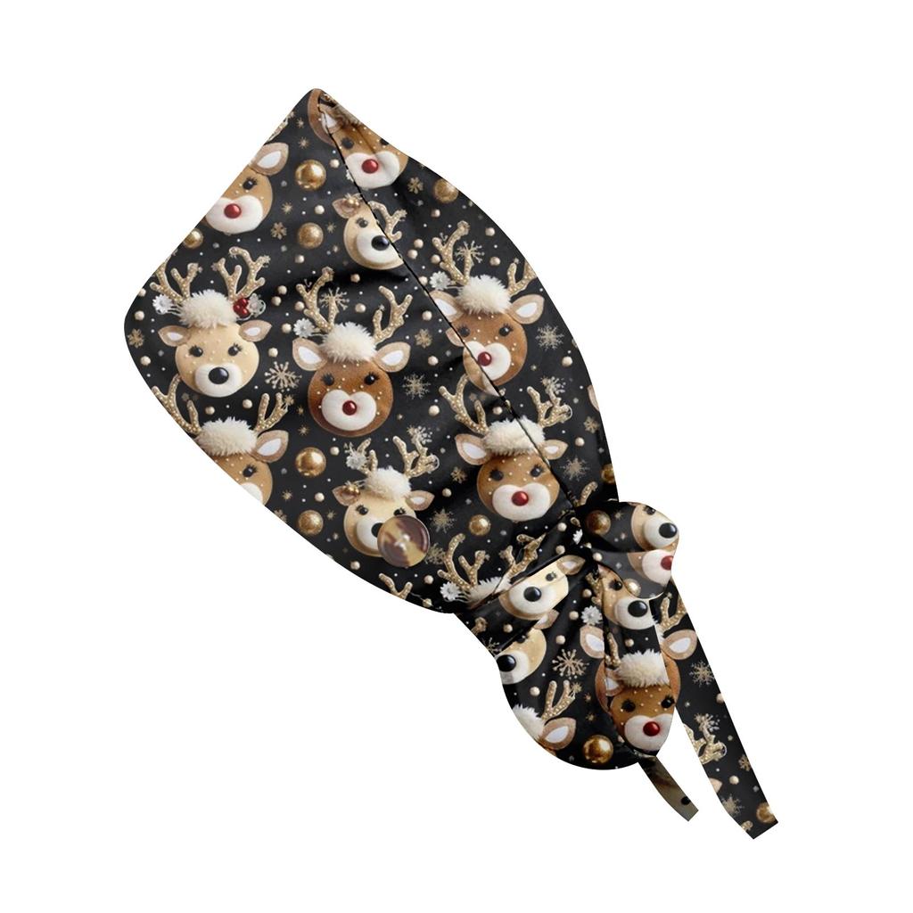 Модная рождественская рабочая кепка с принтом, повседневная женская кепка с хвостиком, кепка с повязкой, кепка Baotou