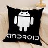 Cool AAndroid Cushion Cover Short plush Doublesided Print Square Throw Pillow Covers Sofa Home Cushion Decor