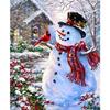 New Year Winter Landscape Christmas Snowman Poster Christmas Decorations Wall Art Painting Christmas Gift Kids Room Decoration